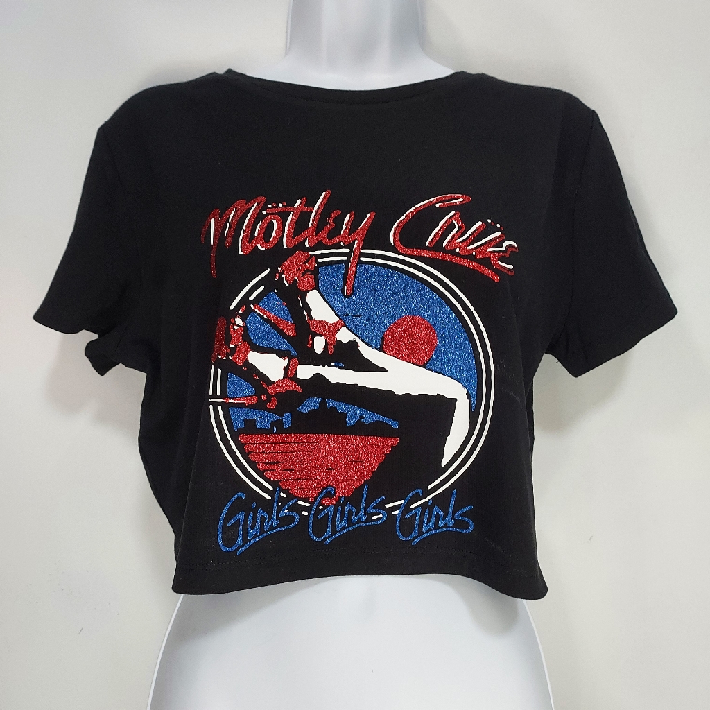 Motley Crue Baby Tee 3 Different Colors Of Hand Pressed Vinyl. Motley Crue Shir
